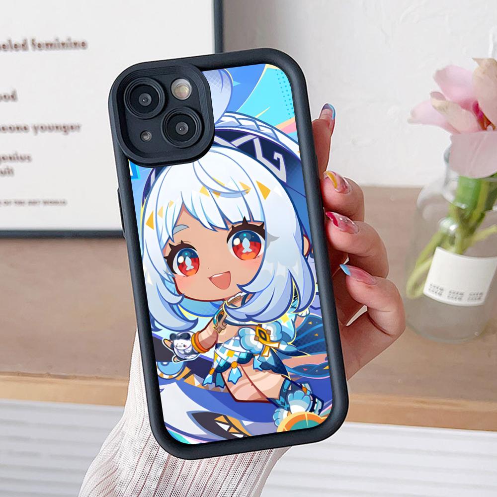 Игровой чехол GI Mualani Утолщенный ТПУ чехол для мобильного телефона для iPhone 17 16 15 14 13 12 11 Air Pro Max Plus Цветная крышка