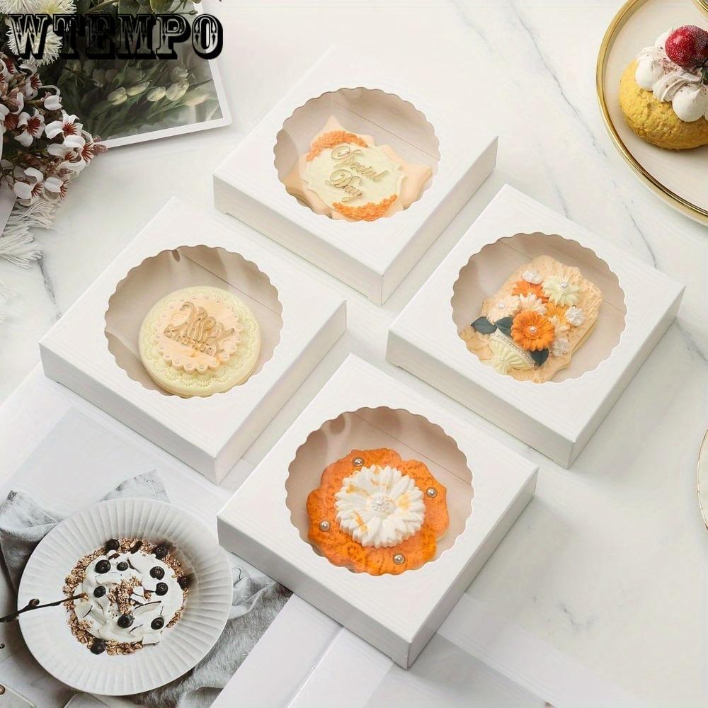 20 шт. бумажных коробок для сладостей с окошком, коробки для подарков на вечеринку, квадратная подарочная коробка, упаковочная коробка для подарков на мероприятиях, свечей, мыла, ювелирных изделий, подарочная упаковка