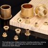 uxcell 10pcs Flange Sleeve Bearing 8mm ID x 10mm OD x 15mm Length Self Lubricating Sintered Bronze Bushings