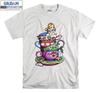 Alice In Wonderland T-shirt Cartoon Movie T Shirt Men Women Unisex Tshirt 2485
