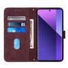 Кожаный чехол-кошелек с ремешком на руку и подставкой для Xiaomi Redmi Note 13 Pro+ 5G