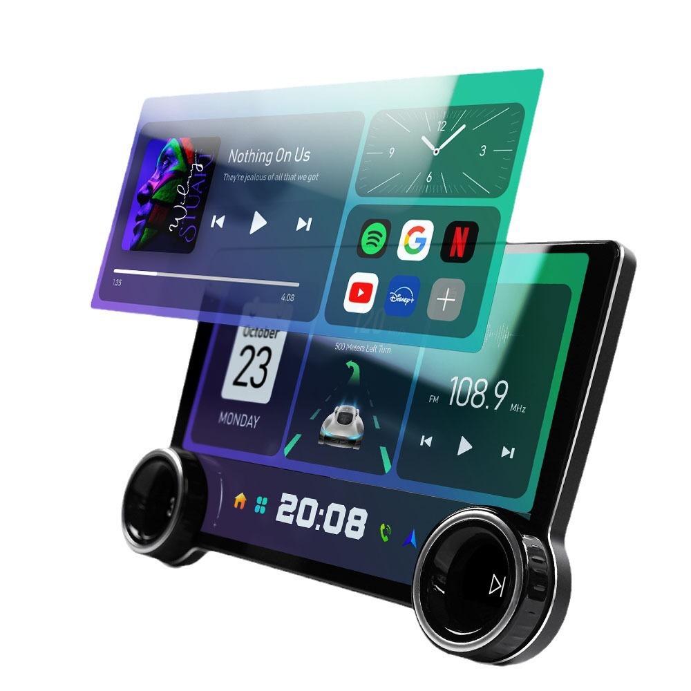 Dingwei TS18 10-inch 4G Wireless CarPlay Android Navigation System with Universal Knob Control