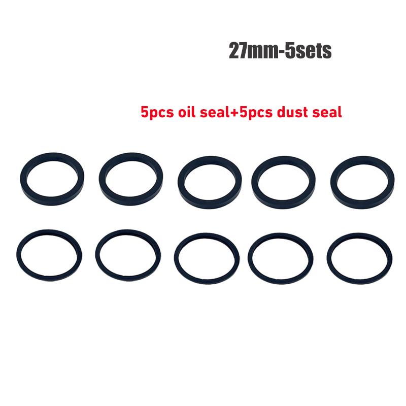 22mm-38mm Brake Caliper Piston Square Cut Seal & Dust Seal Kit For Motorcycle / Electric Vehicle Disc Brake Honda Yamaha Suzuki