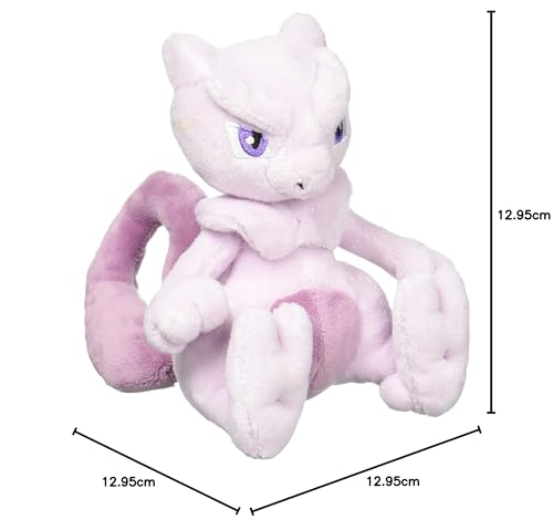 Оригинальная плюшевая игрушка Pokémon Center Pokémon fit Mewtwo 13 x 13 x 13 см (В x Ш x Г)