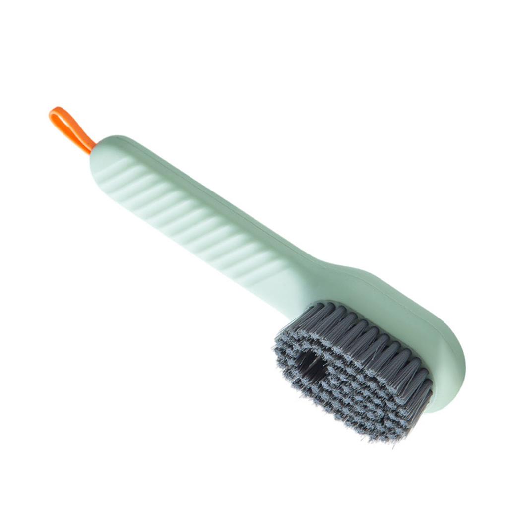Shoe Cleaning Brush Long Handle Scrub Brush with Soap Dispenser Multifunctional Brush for Bathroom