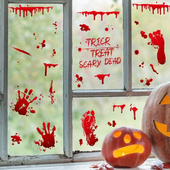 1 лист Красная Кровь Наклейка Автомобиль Забавная Тема Хэллоуина Кровоточащая Наклейка Самоклеящаяся Наклейка Фары Автомобиля Окно Фара Задний Фонарь Автомобиль Наклейка Украшение