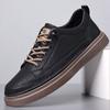 Extra Large Size 4847 Men'S Shoes Board Shoes Sports And Leisure Leather Shoes Trend Real Cowhide Platform Shoes
