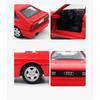 1/36 Scale Quattro Toy Car Model Miniature Free Wheel Pull Back Doors Openable Diecast Metal Collection for Children Boy