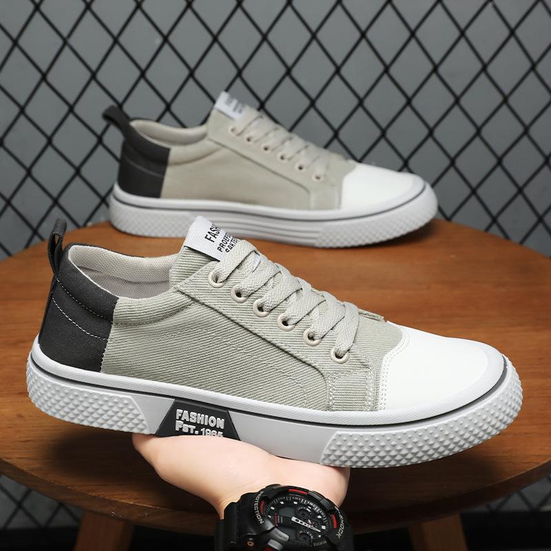 Холщовые мужские туфли новая осень универсальные кеды молодежные повседневные спортивные туфли мужские