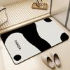 Panda Bathroom Floor Mat Soft Diatom Mud Absorbent Quick Drying Non-slip Toilet Door Mat Toilet Foot Mat Bathroom Household
