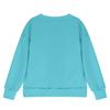 Children's Oversized Pullover Sweatshirt Girls' Round Neck Split-Front Solid Color Hoodie