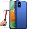 Protective Case - PROSHOP - for Samsung Galaxy A51 - Flexible - Blue - 2 Tempered Glass Included