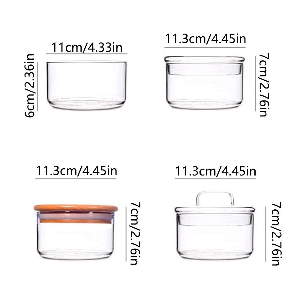 Modern Design Lid Fresh Salad Bowl Durable Stackable Stacking Tea Jars Easy To clean Bamboo Cover Airtight Snack Bin Fruit