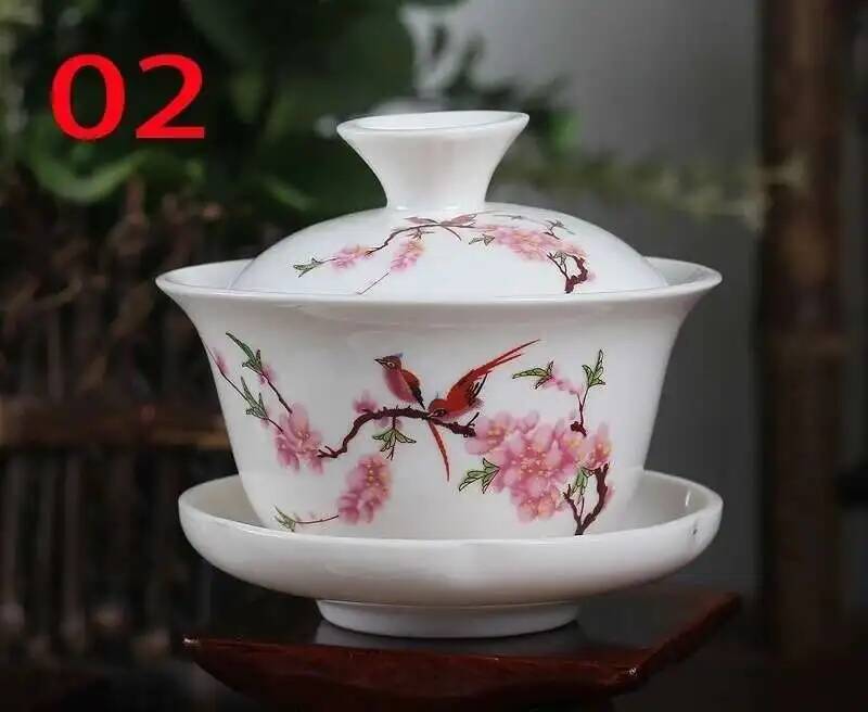 Китайские традиции, чайный сервиз Gai Wan, чайные сервизы из костяного фарфора, Dehua Gaiwan, чайный фарфоровый горшок, набор для путешествий, красивый и легкий чайник