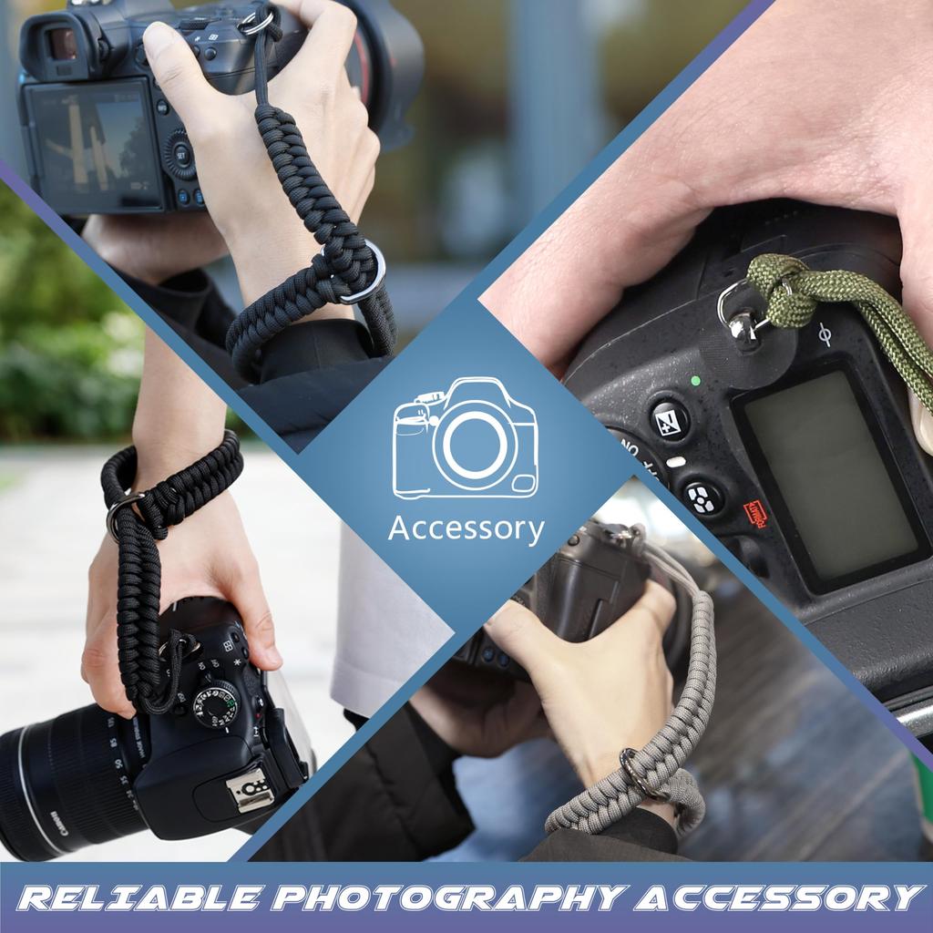 SUNYA Camera 550 Paracord Braided Hand Quick Compatible with Most SLR Includes Adapter for Easy Stylish Metal Parts with Highly Polished Finish Strap,