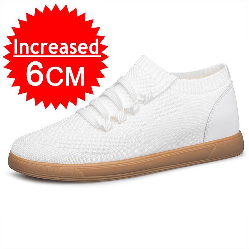 Модные мужские кроссовки с дышащей сеткой, увеличивающие рост, кроссовки, спортивная повседневная обувь, невидимая внутренняя подтяжка, 8 см, мужская обувь