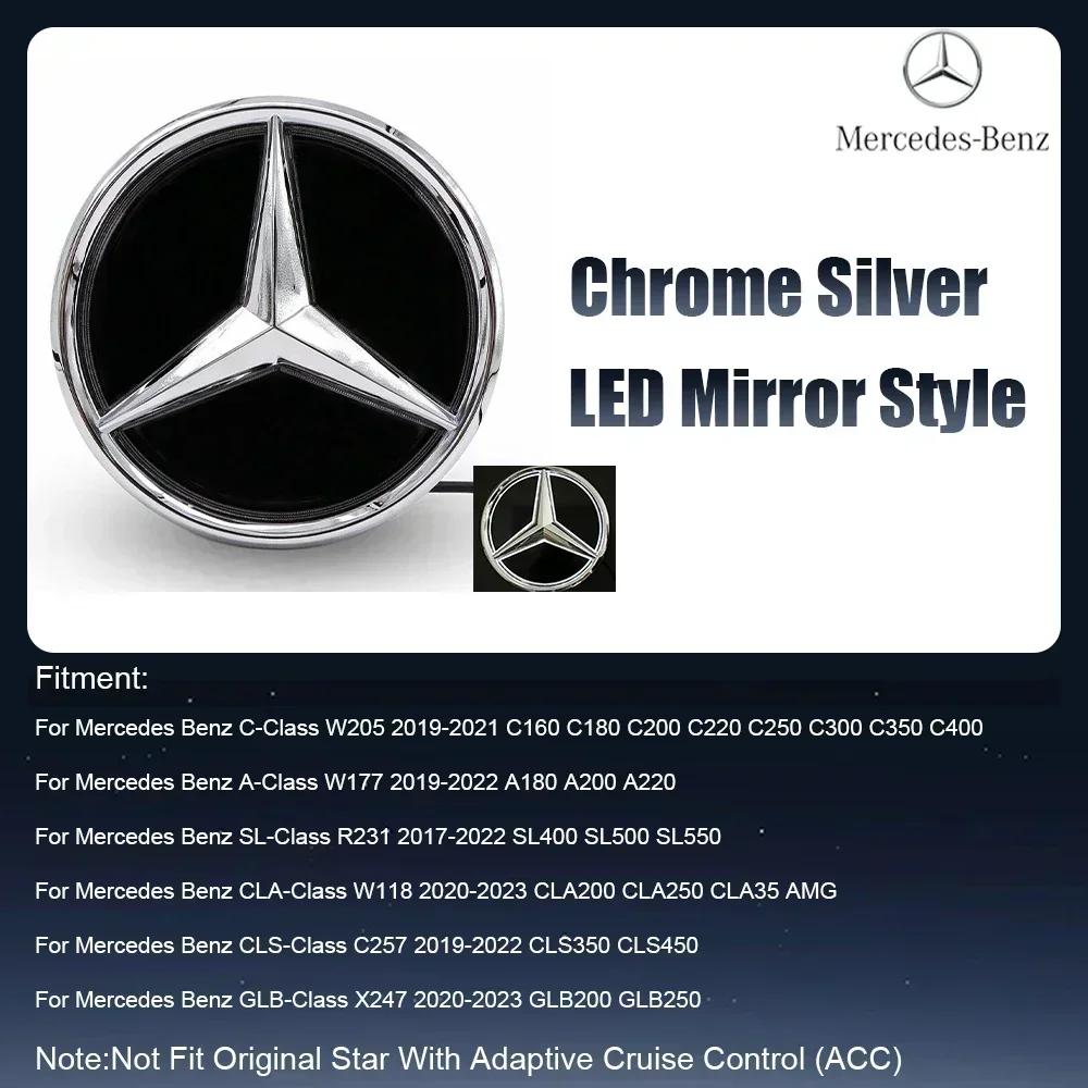 Car Sticker For Mercedes Benz Front Grill Mirror Emblem Glossy Black 3D Star Logo Fit For Mercedes Benz A C S SL CLA CLS GLA GLB