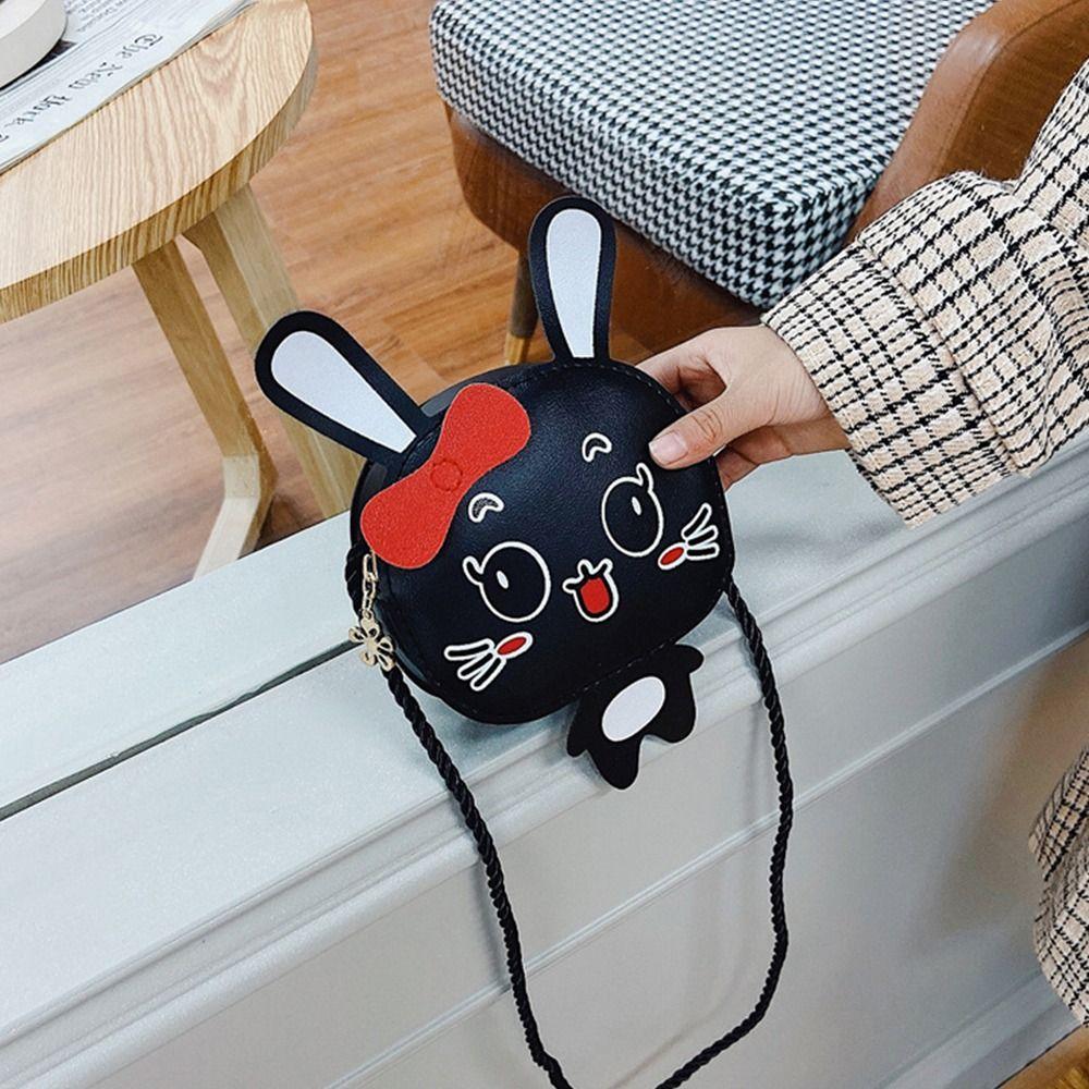 Rabbit Crossbody Bag PU Leather Coin Purse Cute Handbag Kids Girls