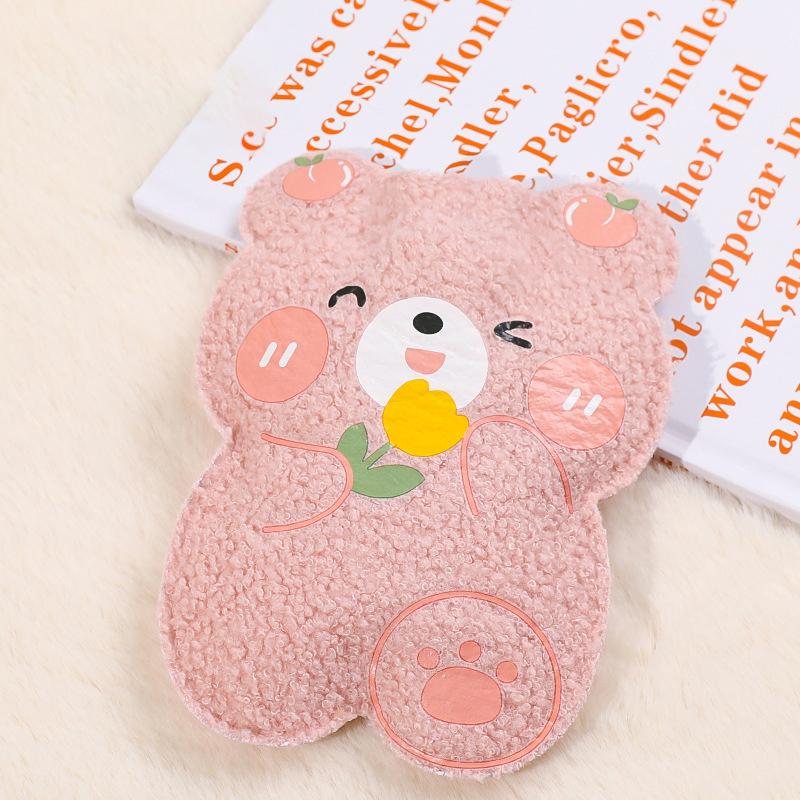 Милая теплая грелка для воды, наполненная водой, плюшевый бархат, маленькая портативная грелка для рук для студентов, мини-зимняя грелка для рук