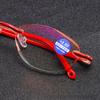 New Stylish Diamond-Cut Rimless Reading Glasses for Women Blue Light Blocking Eyeglasses Classic Style Presbyopic Eyewear