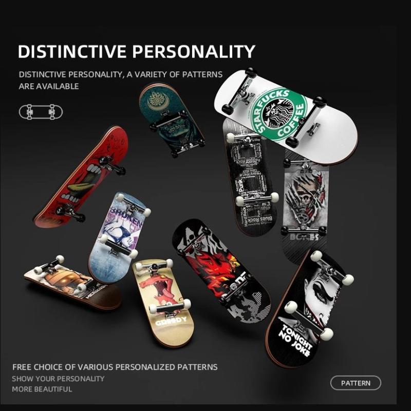 Игрушки Finger Skateboard Деревянный Finger Scooter Профессиональный Fingerboard Настольная игрушка Для взрослых Подростков/Детей