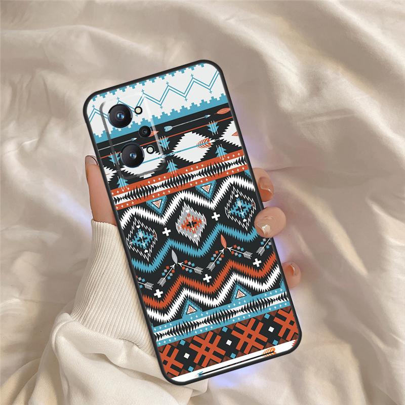 Бесшовный племенной чехол в стиле Boho для коренных американцев для Realme C75 C67 C63 C55 C51 C61 C53 C35 C65 C71 11 12 13 14 Pro Plus GT6 GT7 15 Pro