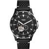 Мужские спортивные часы Crewmaster с автоматическим механизмом, черным циферблатом и ремешком из черной кожи ME3148