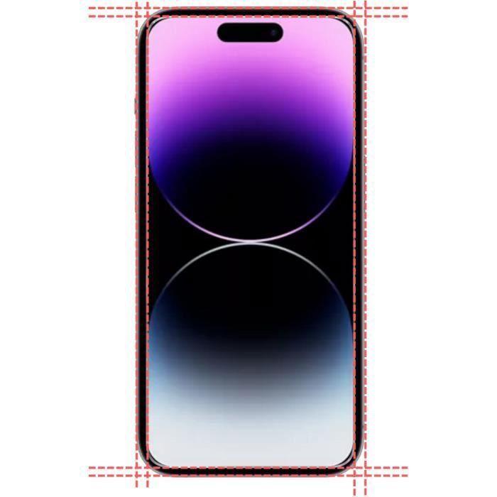 Film de Protection - Phonillico - iPhone 15 PRO - Pack 2 - Verre Trempé - Résistant aux Rayures