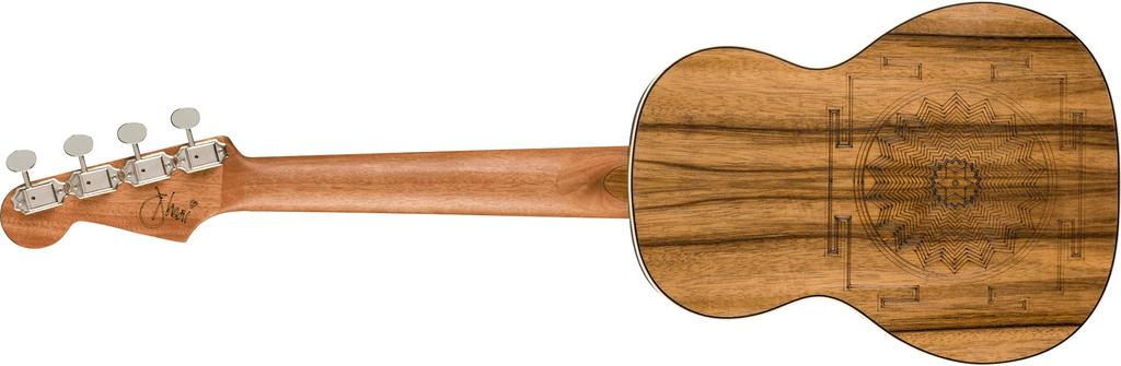 Fender Укулеле Дэни Харрисон Бирюзовый с мягким чехлом Уке,