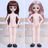 1 набор 30 см забавная красивая сверхлегкая пластиковая кукла с прямыми вьющимися волосами BJD тело игрушка для детей