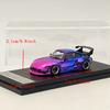 SW 1/64 for 993 Gradient Chrome Purple Diecast Models Car Toy Limited 499 Collection Auto Gift Toy Vehicle Models