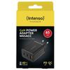 Intenso W65ACC GaN schwarz Chargeur USB 65 W 1x USB-A, 2x USB-C® noir intérieure GaN, USB Power Delivery (USB-PD)