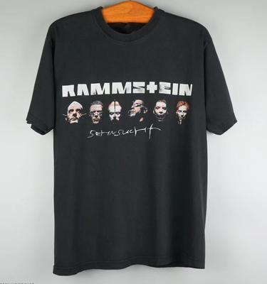Винтажная футболка Rammstein Sehnsucht 1990-х годов Все размеры S5XL Для всех Унисекс Футболка