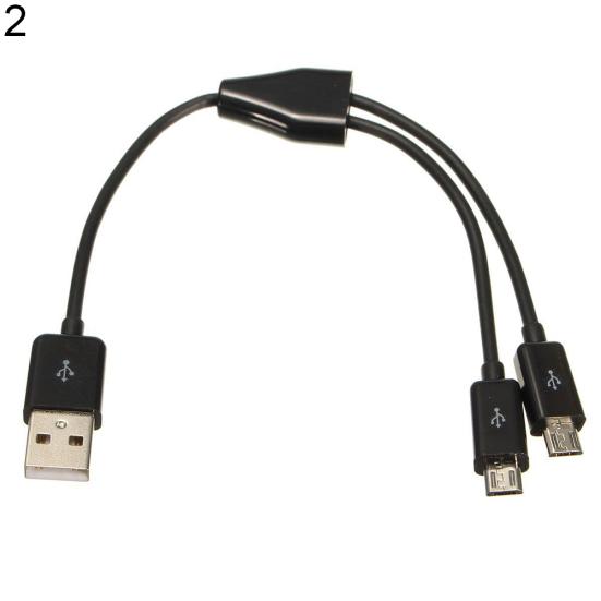 USB 2 Папа USB 2 Папа к Микро 1 к 2 Y-разветвитель