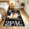 2pac Personalized Text Carpet Design for Foyer Playrooms Dormitory Balcony Anti-slip Rug Decorate Offices Birthday/Christmas Gift