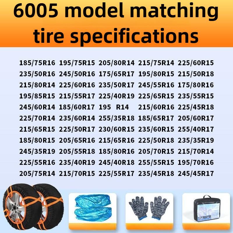 2PCS/Set Car Snow Chain for Car Tire Snow Sock Wheel Tyre Off-road Tires Winter Cars Wheel Chains SUV Winter Off Road 4x4 Vehic