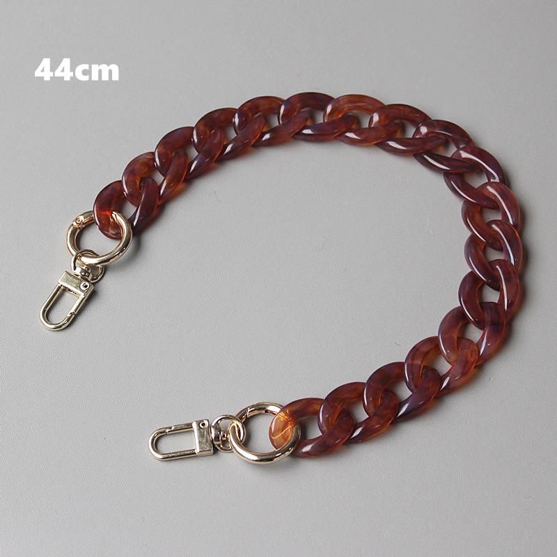 New Fashion Woman Handbag Accessory Chain Detachable Replacement White Beige Red Blue Grey Strap Women Shoulder DIY Resin Chain