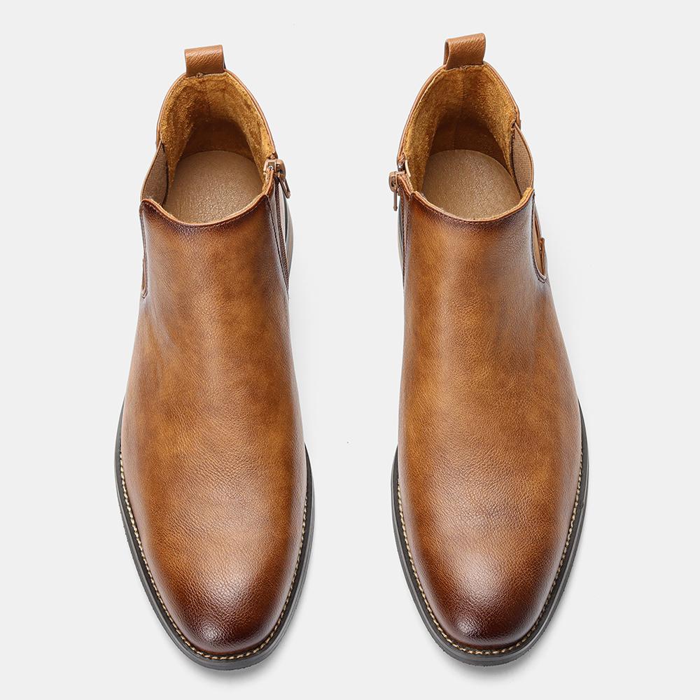 Кожаные мужские ботинки «Челси» Удобные весенние ботильоны