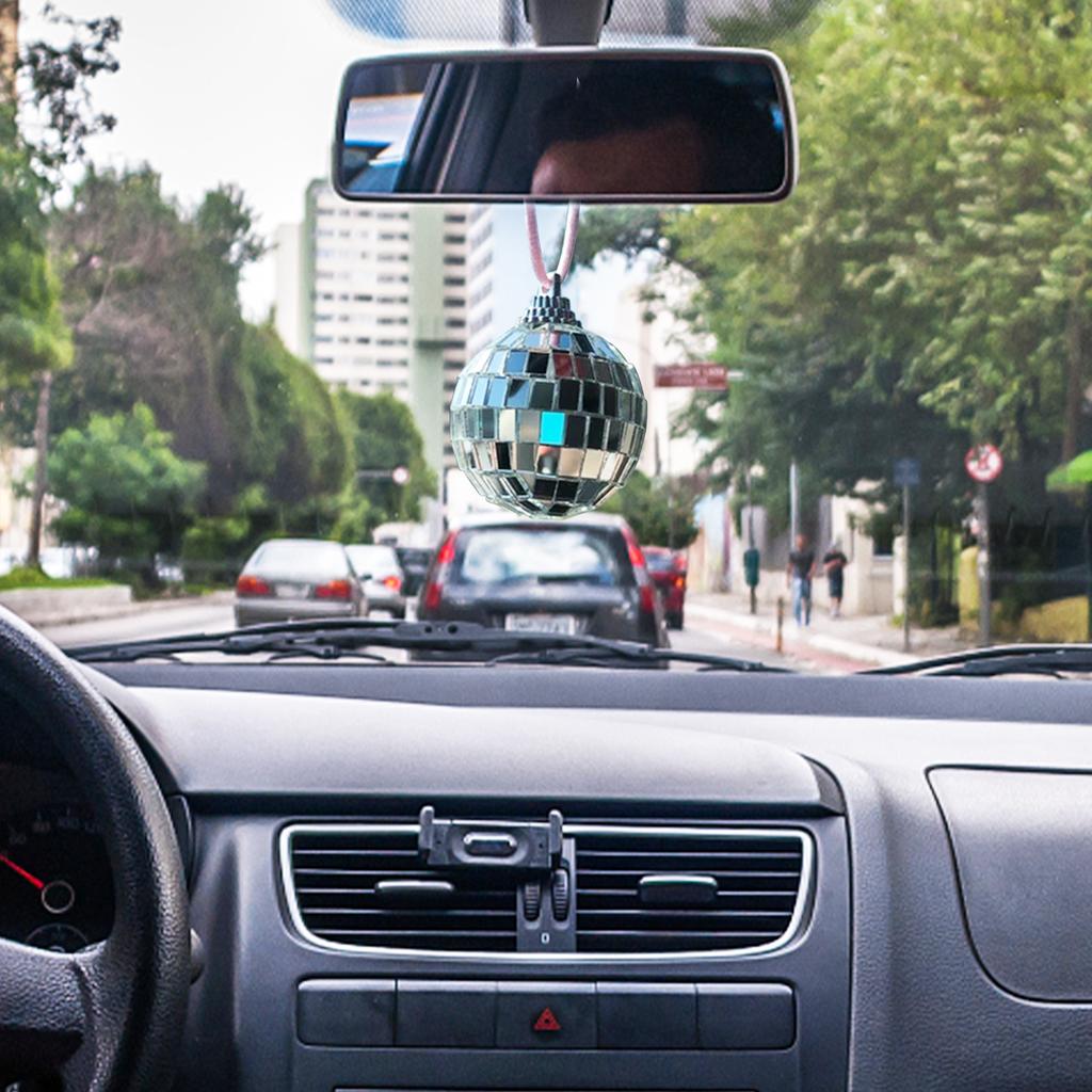 Мини-диско-шар, украшение, диско-шар, зеркало заднего вида, подвеска, блестящие автомобильные аксессуары, диско-шар, декор для дома, реквизит для вечеринки
