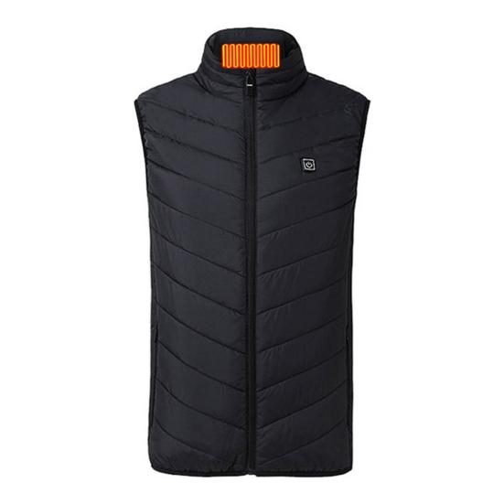 Унисекс Жилет с подогревом USB Куртка с подогревом 3 температурных режима 2 зоны Жилет Пальто Стойка