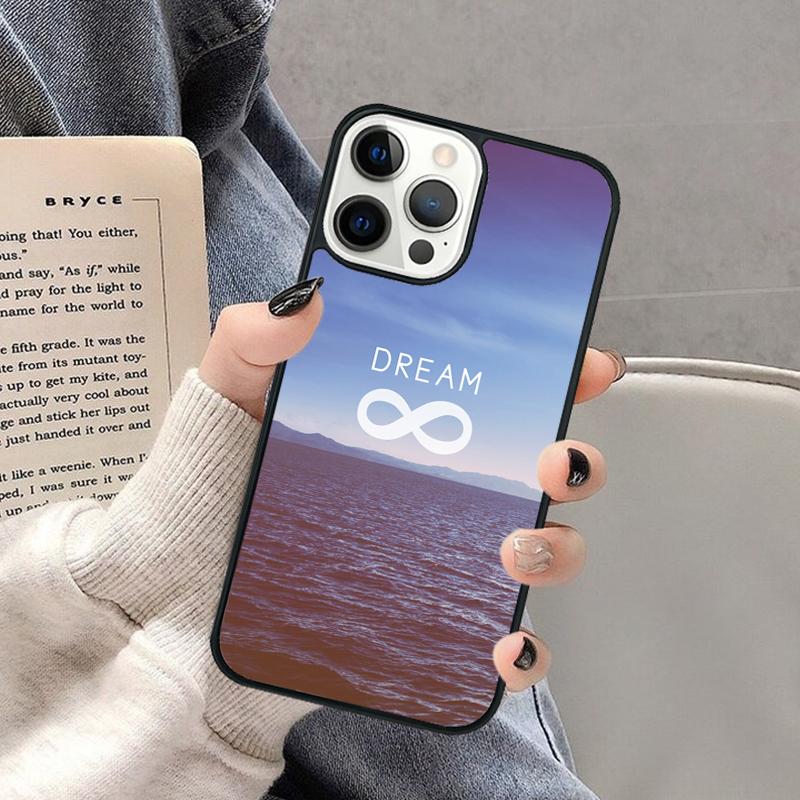 Чехол для телефона Dream infinity для iPhone 17 Air 16 16e 15 Plus для Apple 13 11 12 14 Pro Max Cover coque Shell