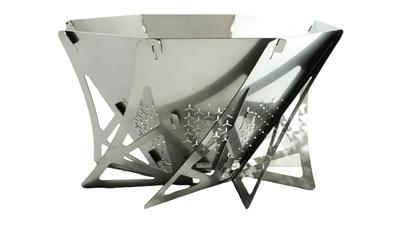 METALABO Костер-котел Включает специальную решетку-гриль и место для хранения Подходит для предметов размера A5 Плита, Соло, Компактный, Легкий, 800 г, Стильный, Сумка,