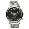 AR1808 46mm Classic Chronograph Black Dial Men's Watch