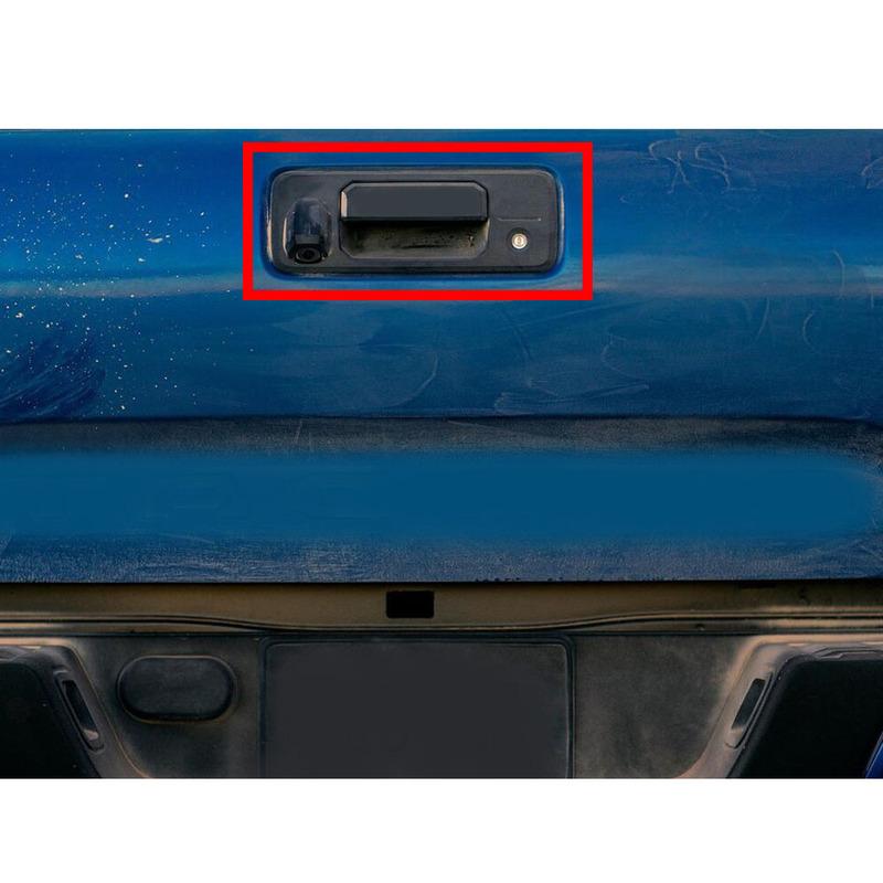 Stick Frame ABS Chrome Tail Rear Door Handle Bowl Lamp Panel 1PCS For Toyota Tacoma 2015 2016 2017 2018