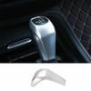 Fit For BMW X1 F48 2016-2019 ABS Silver Gear Shift Knob Shifter Lever Trim 1PCS