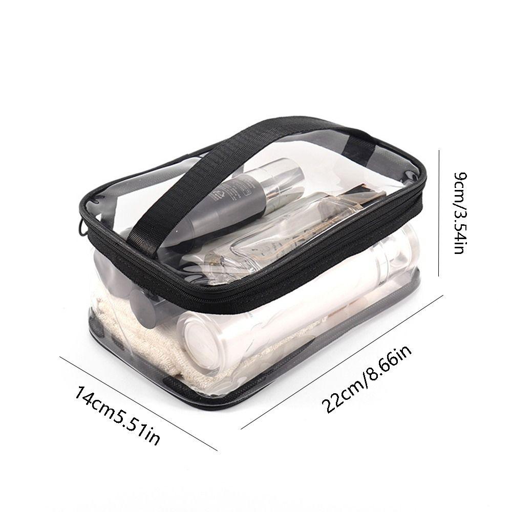 Makeup Organizer Wash Pouch TPU Makeup Case Bath Storage Storage Bag Transparent Cosmetic Bag