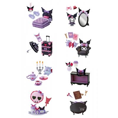 Rement Sanrio Kuromi's Gothic Room 1BOX Приблизительные В115 x Ш70 x Г50 мм Изготовлен из АБС, ПВХ