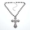 Gothic Cross Necklace For Women With Alloy Pendant And Chain Jewelry Accessory
