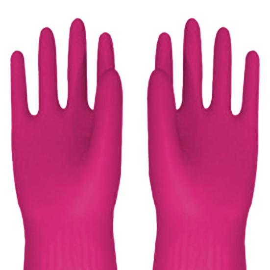 1 Pair Dishwashing Gloves Waterproof Stain-Resistant Non-Slip Design Easy To Clean Heat-Insulated Gloves Kitchen Cleaning Tool