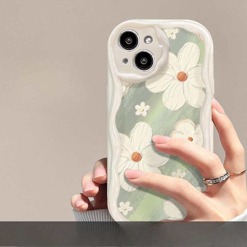 Подходит для Apple 14promax Чехол для мобильного телефона iPhone 13 Summer Flower Chain 11/12mini Противоударный силиконовый